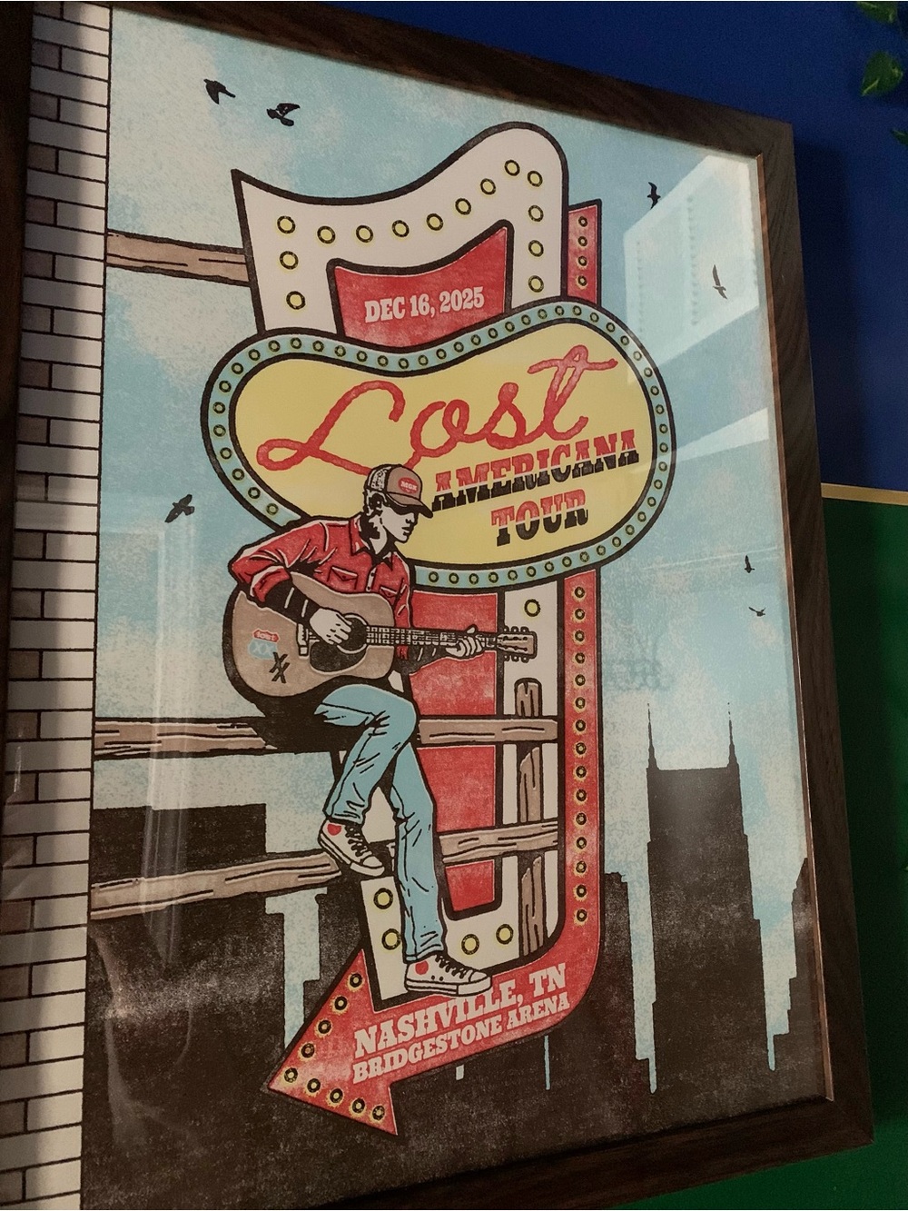 mgk Lost Americana Tour Poster Nashville Tennessee